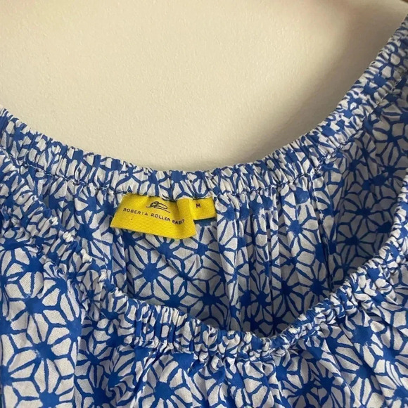 Roller Rabbit Blue Fringe Patterned Top - Picture 7 of 7